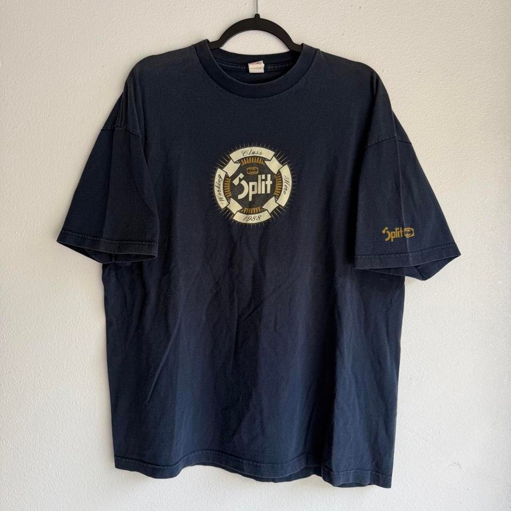 Y2K split skater shirt